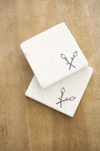 Toasted Marshmallow Camping Coasters