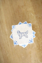 Golden Retriever Delft Tile Coasters