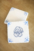 Goldendoodle Delft Tile Coasters