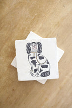 Staffordshire Dog Marble Coaster Set