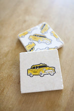 Taxi Marble Coasters