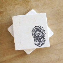 Labradoodle Marble Coasters