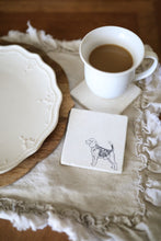 Beagle Marble Drink Coasters