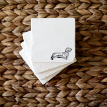 Dachshund Dog Marble Coasters Gift