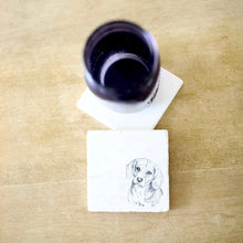 Beagle Dog Marble Coasters