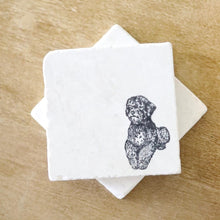 Portuguese Water Dog Marble Coasters