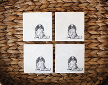Japanese Chin Dog Marble Coasters