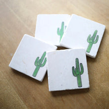 Saguaro Painted Marble Coasters