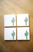 Saguaro Painted Marble Coasters
