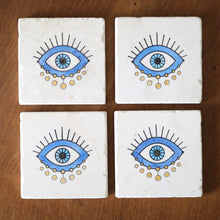 Evil eye coasters