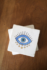 Evil eye coasters