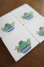 Potted Barrel Cactus Coaster