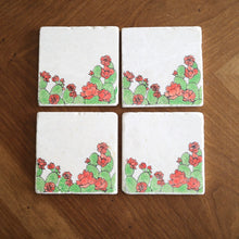 Prickly Pear at bottom Coaster Set