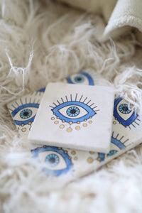 Evil eye coasters