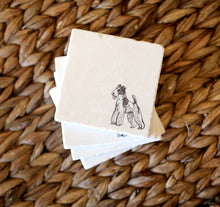 Wired Hair Fox Terrier Marble Coasters