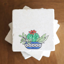 Potted Barrel Cactus Coaster