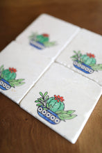 Potted Barrel Cactus Coaster