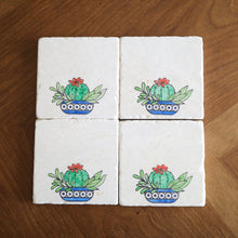 Potted Barrel Cactus Coaster