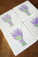 Lavender Marble Coasters