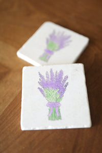 Lavender Marble Coasters