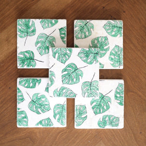 Monstra Plant Marble Coasters