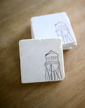 Gilbert Water Tower Marble Coaster Set