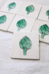 Artichoke Marble Coasters