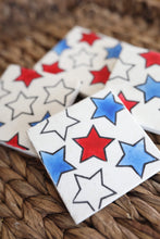 Patriotic Stars Marble Coasters