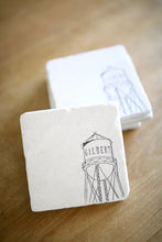 Gilbert Water Tower Marble Coaster Set