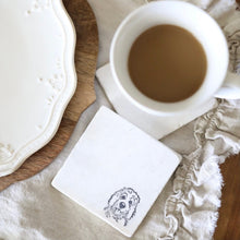 Goldendoodle Dog Marble Coasters