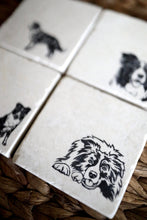 Border Collie Coasters/ Boder collie gift/ border collie mom/ border collie home decor/ custom border collie gift