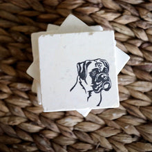 Boxer Dog Marble Coasters