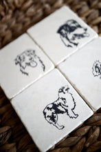 Australian Shepherd Marble Coasters