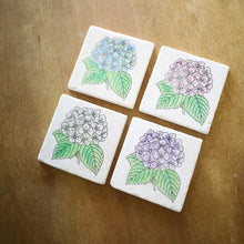 Hydrangea Marble Coasters