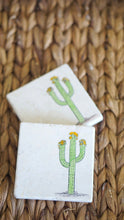 Blooming Saguaro Marble Coasters