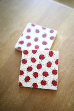 Lady Bug Marble Coasters