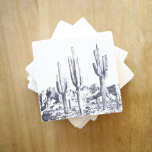 Desert Scene Marble Coaster Set