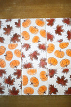 Fall Pumpkin and Leaves Coasters