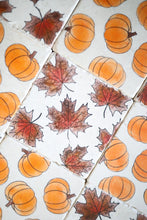 Fall Pumpkin and Leaves Coasters