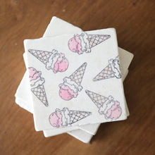 Ice Cream Marble Coasters