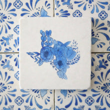 Texas Blue and White Coasters