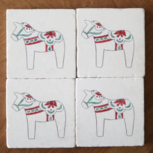 Christmas Dala Horse Coaster