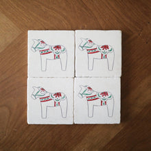 Christmas Dala Horse Coaster