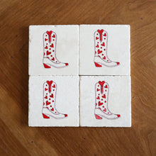 Valentine's Day Coastal Cowgirl Coasters