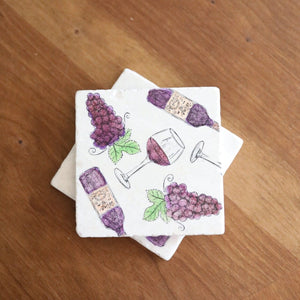 Wine Marble Coasters