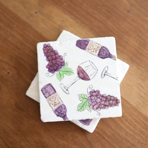 Wine Marble Coasters