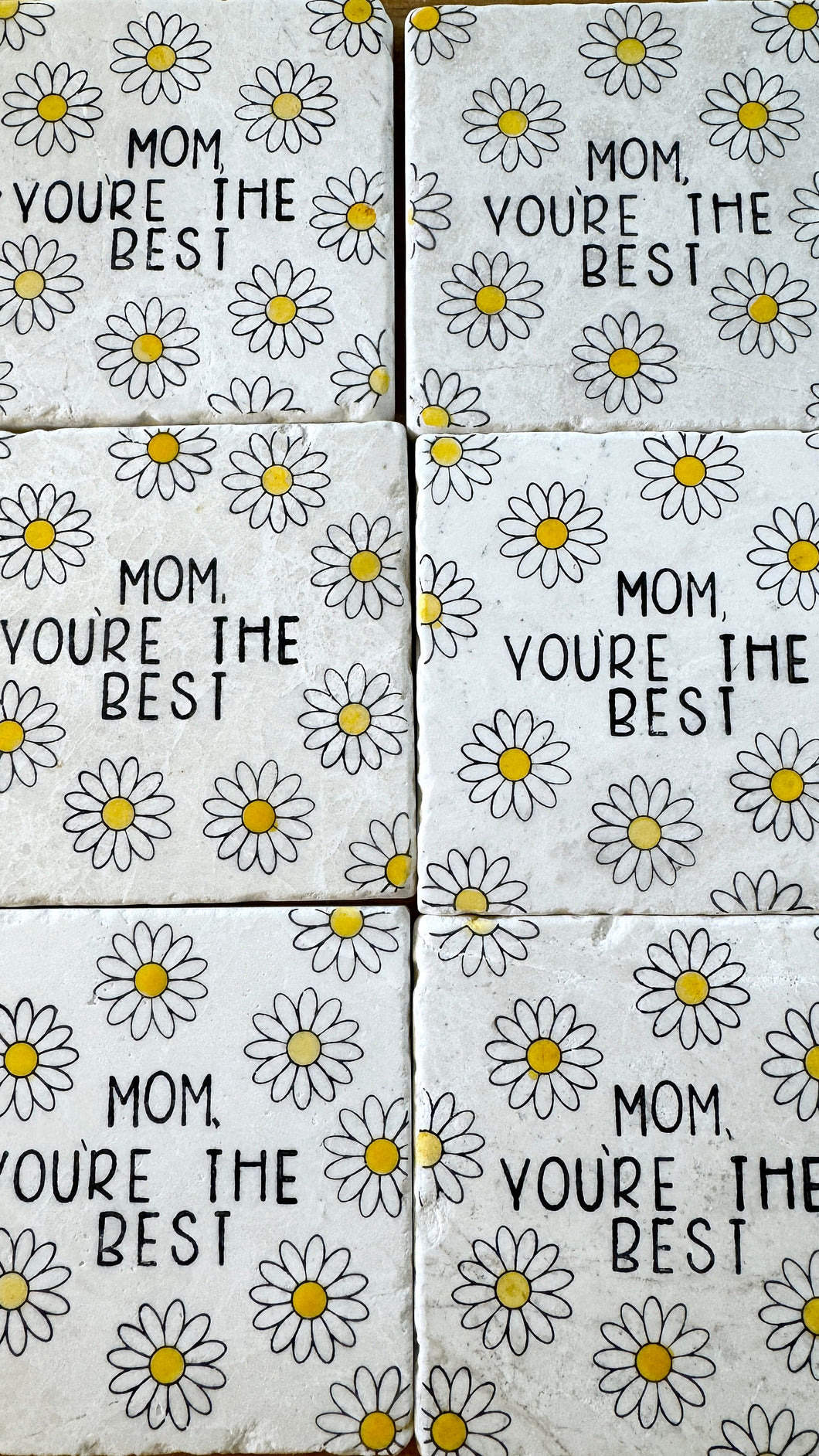 Mother's Day Marble Coasters