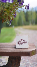 Cowhide Cowboy Hat Marble Coasters | Rustic Western Decor, Set of 4