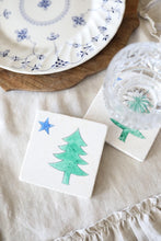 Maine Flag Marble Coaster Set - Maine Flag Home Decor- Maine housewarming gift- Maine wedding favors