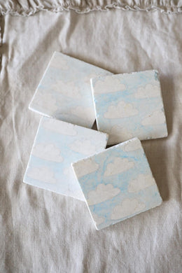 Cloud Sky Marble Coasters